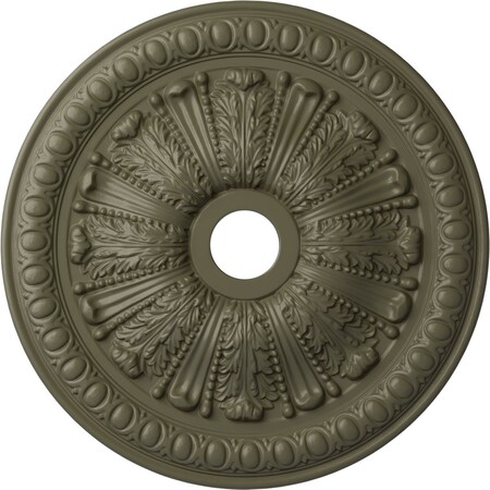 Ekena Millwork Tomango Egg & Dart Medallion (Canopies up to 6 3/4"), 27 7/8"OD x 3 7/8"ID x 2 1/2"P, Spartan Stone CM27TOSSF